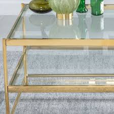 Aside from improving the look of the living space, the best glass coffee tables also. Urban Deco Baker Glass And Gold Coffee Table