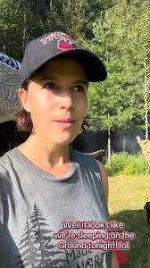 We survived the night!!, No air mattress?? No problem!! We’ve got padding!!  A little uncomfortable but not horrible!