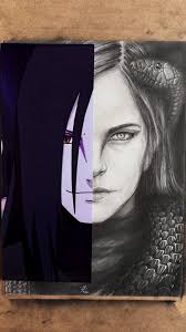 Anime Character Transformation: Orochimaru Cosplay Drawing