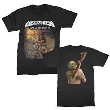 Walls Of Jericho T Shirt Black Helloween Merch