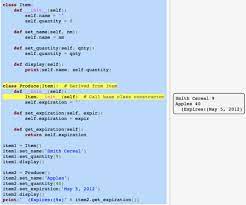 ch 13 derived classes python3 flashcards quizlet spanish family