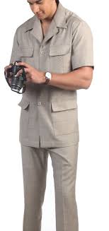 Light Brown Desert Sand Safari Suit Notch Lapel Custom Tailored Safari Suit Mens Outfits Suits African Male Suits