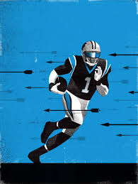 Cam2 Illustration By Matt Stevens Sports Nfl Carolina Panthers American Football Football Illustration Illustration Sports Illustrations Design