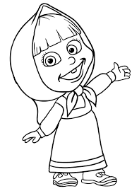 Masha 02 Jpg 588 850 Oso Para Pintar Dibujos Animados Para Dibujar Unicornio Colorear