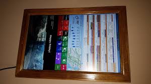 Weekly schedule view from your google calendar. Digital Wall Calendar And Home Information Center 24 Steps With Pictures Instructables