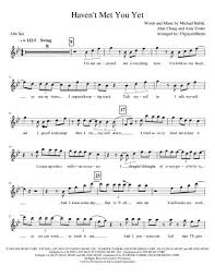 What does michael buble's song haven't met you yet mean? Haven 039 T Met You Yet Alto Sax By Michael Buble Digital Sheet Music For Individual Part Lead Sheet Sheet Music Single Download Print H0 219421 207437 Sheet Music Plus