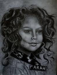 Artwork created with graphite pencils