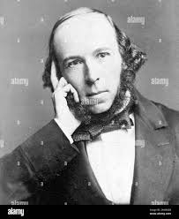HERBERT SPENCER (1820-1903) English philosopher, biologist and politician  Stock Photo