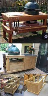 zelf een big green egg tafel maken van steigerhout lees snel verder buitenkeuken diy buitenkeuken buitenkeukens