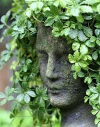 Decorations Statues A Tetes Vegetalisees Pierres Jardin Art Des Jardins Statues