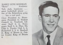 725.) Eugene Rossman (GTHS- 1943) married Geraldine (Bright) Rossman (EPV-  1949); their children are, Barry (1967) Shelley (1972) Stephen (1975)  Douglas (1976) and Minette (1978); their grandchildren are, Scot Rossman  (1992) Bret