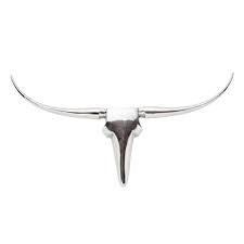 Finding the perfect wall hanging for your space has never been easier with white faux taxidermy. Longhorn Wall Decor Large Silver Boulevard Urban Living