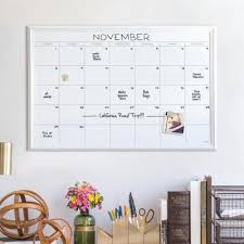 U Brands Magnetic Dry Erase Calendar Board 20 In X 30 In White Decor Frame 2075u00 01 The Home Depot In 2020 Dry Erase Board Calendar Magnetic Dry Erase Calendar Calendar Board