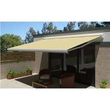 Store de terrasse electrique prix. Store Motorise 5x3 5m Optima Toile Unie Coffre Integral Blanc Intersun Pas Cher A Prix Auchan