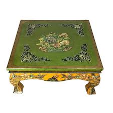 Skillfully crafted in antique tibetan style. Asian Tibetan Hand Painted Coffee Table In 2021 Hand Painted Table Coffee Table Hand Painted Coffee Table