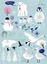 Winter Wonderland Png Clipart Whimsical Clip Art Etsy Winter Snow Wallpaper Winter Wonderland Illustration