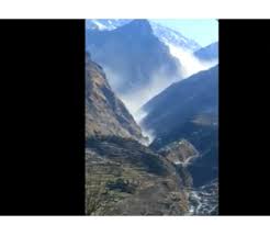 A portion of a glacier broke off in uttarakhand's chamoli district on sunday. S38pbixjl2kyum