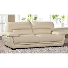 American Eagle Furniture Emma Sofa With Pillow Top Armrests Beige Italian Leather Sofa Leather Sofa Set Sofa Design