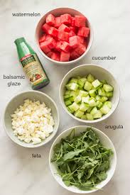 5 Ingredient Watermelon Cucumber Salad Little Broken