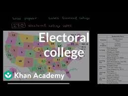 The Electoral College Video Khan Academy Electoral College Khan Academy Political Participation