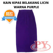 Hanya satu lipatan seperti box pleat dihasilkan di bahagian belakang kain ini. Fh030 Kain Pengawas Kipas Belakang Purple Licin Koshibo Shopee Malaysia