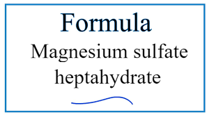Use the molar mass of the compound to convert this to moles 4.82g ⋅ 1 mole mgso4 120.37g = 0.04004 moles mgso4 now, the difference between the mass of the hydrate and the mass of the anhydrous salt will be equal to the mass of water of hydration. How To Write The Formula For Magnesium Sulfate Heptahydrate Youtube