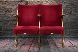 2 Vintage Red Velour Cinema Theatre Seats Chairs Shabby Chic Cinema Chairs World Market Dining Chairs Blue Dining Room Chairs