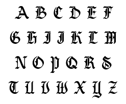 These old english letter templates are made available as free printables. 10 Best Printable Old English Alphabet A Z Printablee Com