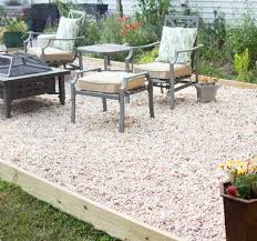Pea Gravel Patio Diy Gina Michele Gravel Patio Diy Pebble Patio Pea Gravel Patio