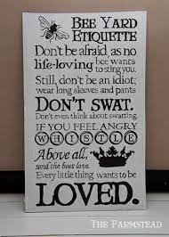  Bee Yard Sign Bee Keeping Bee Save The Bees