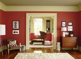Ada kesan manis yang tidak berlebihan dari warna pink coral, cocok untuk kamu yang ingin menghangatkan suasana. Cat Ruang Tamu 2 Warna Merah Dan Krem Skema Warna Ruang Tamu Warna Ruang Tamu Ide Warna Cat Ruang Tamu