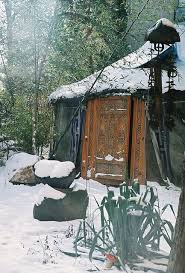 Yurt Under Snow