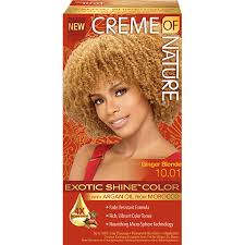 If your skin has cooler undertones and you want to rock a classic blonde bombshell. Creme Of Nature Exotic Shine Colour Ginger Blonde 10 01 Black Hair Care Uk