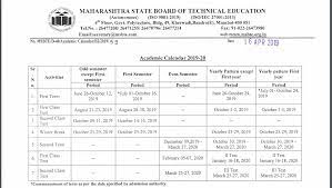 Msbte Timetable Winter 2019 20 Online Msbte Com Download Pdf