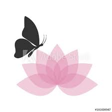 Check spelling or type a new query. Beautiful Lotus Flower And Butterfly Stock Vector Adobe Stock
