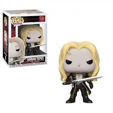 Adrian fahrenheit ţepeş (also spelled as adrian farenheights tepes), better known as alucard (アルカード arukādo?), is the dhampir son of dracula. Figura Funko Pop Adrian Tepes Alucard Castlevania