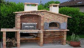 Parfait pour un bon dîner ! Barbecue Et Four A Pain En Briques Rustique Leopard L J 700 A Au Jardin D Eden