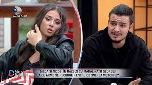 Organizatorul votului online este producatorul emisiunii. Meda Si Nicos In Razboi Cu Madalina Si George Este George Tinut Sub Papuc De Madalina Youtube