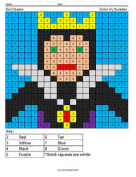 Kids who print and color sheets and pictures, generally acquire and use knowledge more. Evil Queen Color By Number Coloring Squared