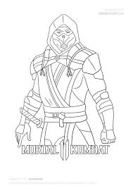 Mortal kombat is a video game franchise originally developed by midway games' chicago studio in 1992. Scorpion Mk11 Coloring Pages