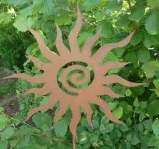 Gartenstecker Und Gartendekoration In Edelrost Edelrost Metall Gartenkunst Rost Deko