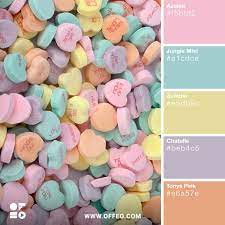 The pastel colors can be created by adding white, and the more white adding into the original shade, the paler the pastel will be. 20 Pastel Color Palettes Pastel Colors Combination Offeo