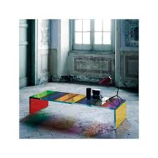 Get top end designer coffee table at an exceptionally low price without compromising on quality and style. Shaped Glass Coffee Table The Dark Side Of The Moon Striped Faded Glas Italia Buy Online Bartolomeo Italian Design