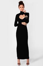 Open Your Heart Cutout Black Maxi Dress Maxi Dress Fashion Black Maxi Dress