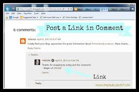 How To Add A Link To Your Comment Awesome Way To Have Your Url Be A Clickable Link When Commenting On Other Blogs Www Vmg206 Com Blog Comments Blog Help Blog