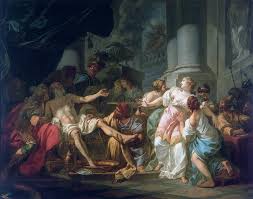 Quali principi ispiravano la sua arte. The Death Of Seneca 1773 Jacques Louis David Wikiart Org