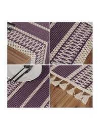 Dantel Mor Runner Püsküllü Organik Pamuk 35x155 Cm Regina Runner Masa Sunum  Örtüsü Ham Pamuk Runner Fiyat ve Özellikleri