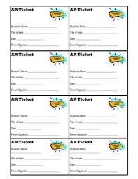 I Use These Tickets With Our Accelerated Reading Program I Give Each Child One Sheet Of Tickets When Accelerated Reading Accelerated Reader Reading Classroom