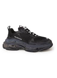 Shop the latest collection of triple s at the balenciaga us official online boutique. Balenciaga Triple S Sneaker Mit Lederdetails De Bijenkorf