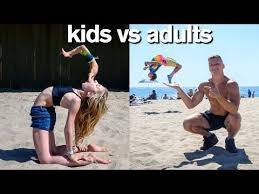 Kids Vs Adults All Star Gymnastics Challenge Youtube In 2020 Gymnastics Senior Pictures Gymnastics For Beginners Amazing Gymnastics